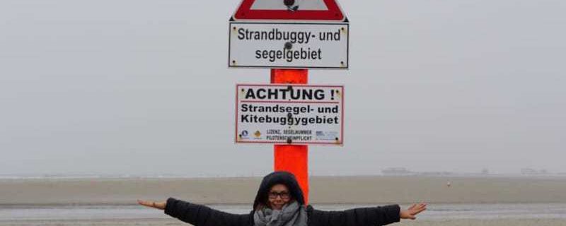 Sunita Ehlers am Strand